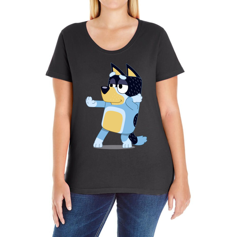 Women's Bluey Short Sleeve Graphic T-Shirt - Blue 3X