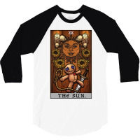 The Sun Tarot Card Halloween Voodoo Doll Pagan Witch Altar T Shirt 3/4 Sleeve Shirt | Artistshot