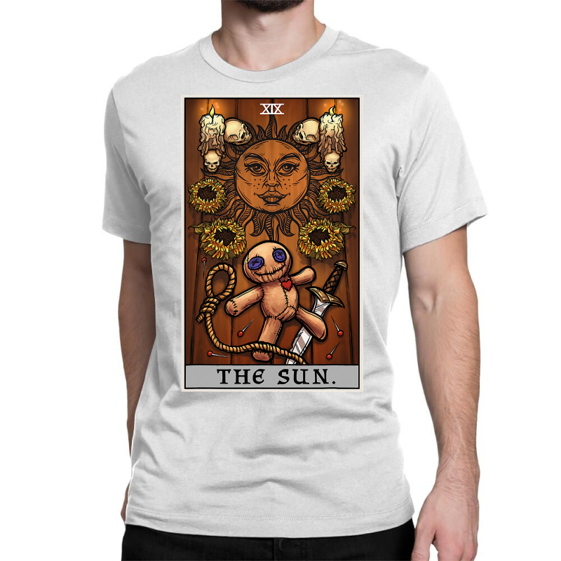 The Sun Tarot Card Halloween Voodoo Doll Pagan Witch Altar T Shirt Classic T-shirt by ChristineWeber89 | Artistshot