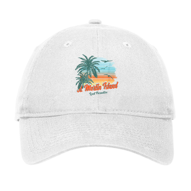 St. Martin Island Beach Shirt Lost Paradise Adjustable Cap by sabadmscoastlw | Artistshot