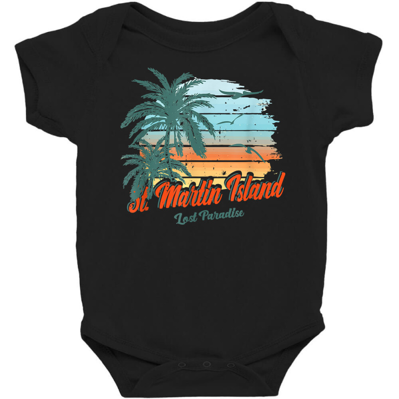 St. Martin Island Beach Shirt Lost Paradise Baby Bodysuit by sabadmscoastlw | Artistshot