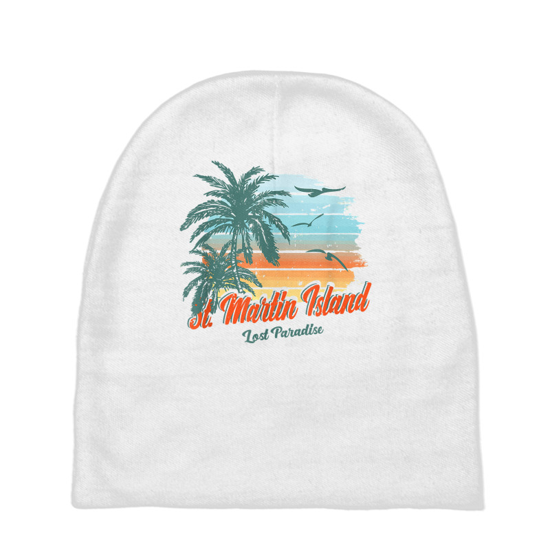 St. Martin Island Beach Shirt Lost Paradise Baby Beanies by sabadmscoastlw | Artistshot