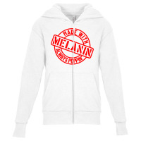 Made With Melanin   Melanin Poppin   Melanin Always Poppin Tank Top Youth Zipper Hoodie | Artistshot