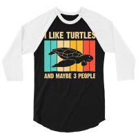 Funny Turtle Design Sea Turtle Lover Men Women Boys Girls 3/4 Sleeve Shirt | Artistshot