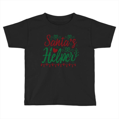 Santas Helper Toddler T-shirt Designed By Hdstudio