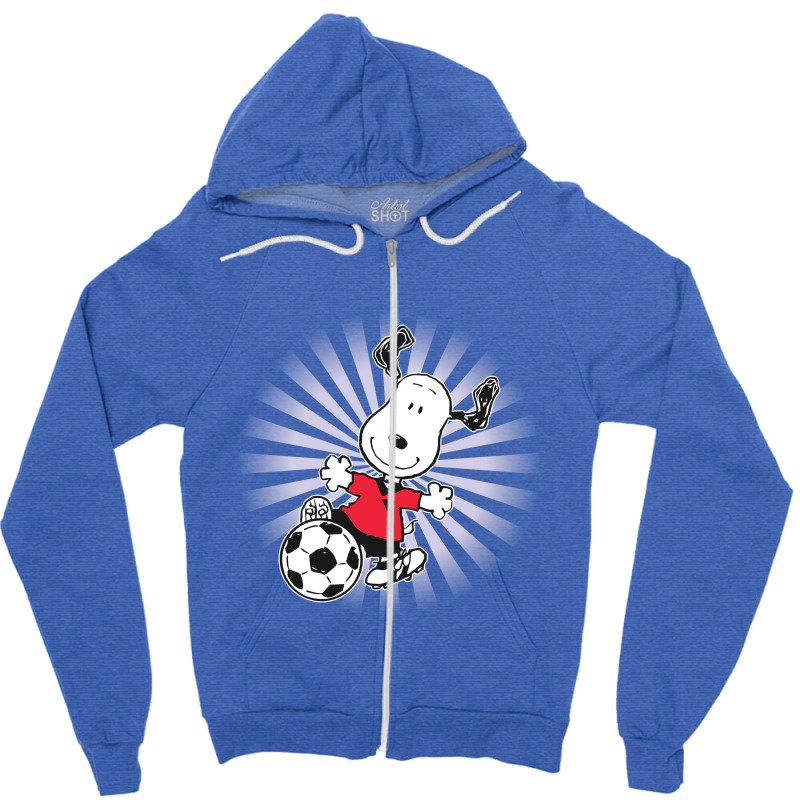 Playing Soccer Zipper Hoodie | Artistshot