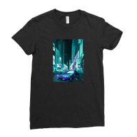 Car Retro Synthwave Ladies Fitted T-shirt | Artistshot