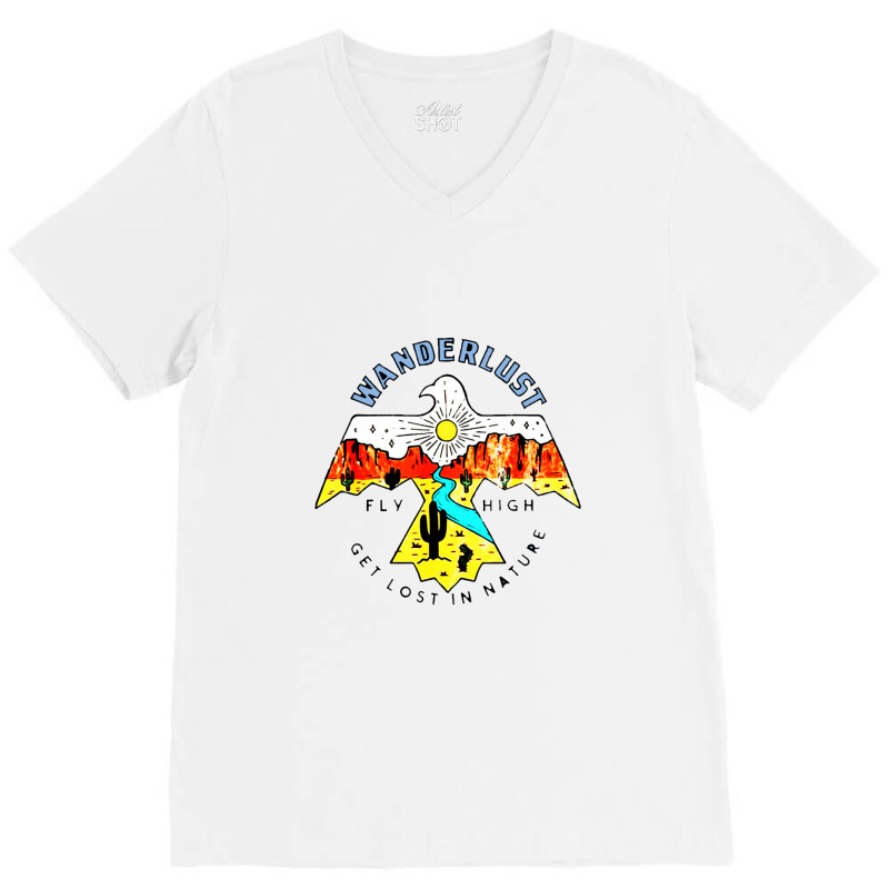 Arizona Wanderlust Thunderbird 1 V-neck Tee | Artistshot