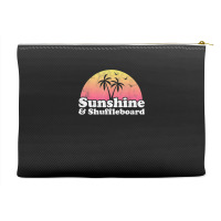 Sunshine And Shuffleboard T Shirt Accessory Pouches | Artistshot