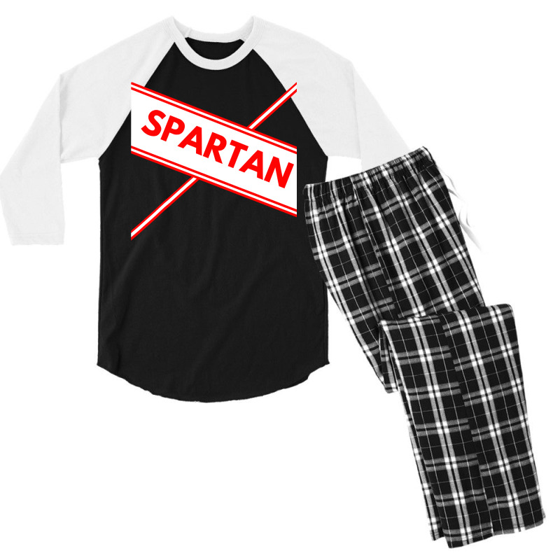 Spartan Cheerleader Easy Halloween Costume Design T Shirt Men's 3/4 Sleeve Pajama Set | Artistshot