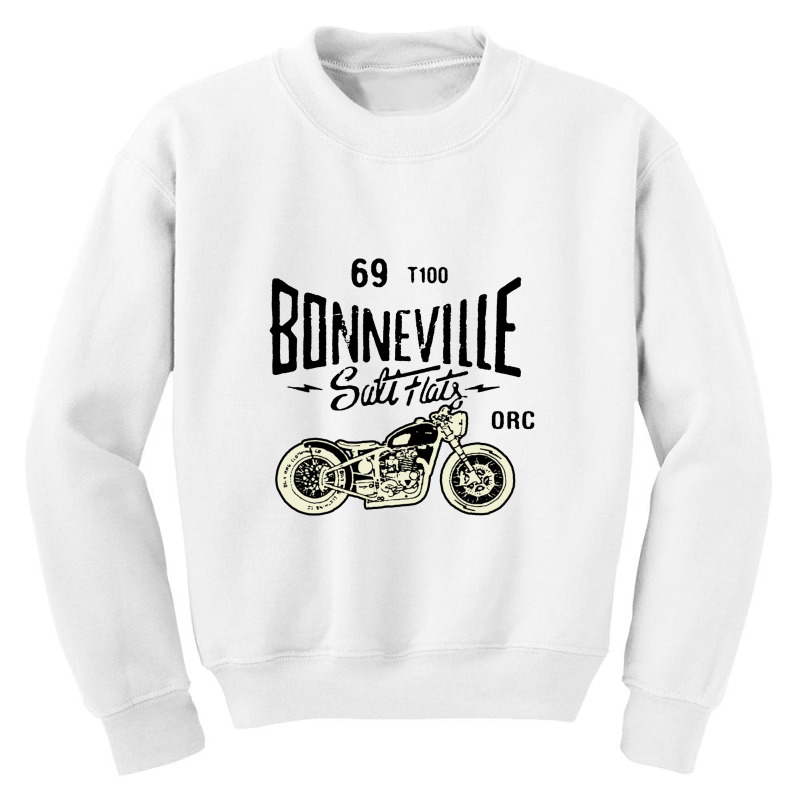 Bonneville Salt Flats Motorcycle Racing Youth Sweatshirt | Artistshot