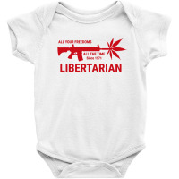 Libertarian Baby Bodysuit | Artistshot