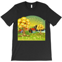 Autumn Season T Shirtautumn Town T Shirt T-shirt | Artistshot