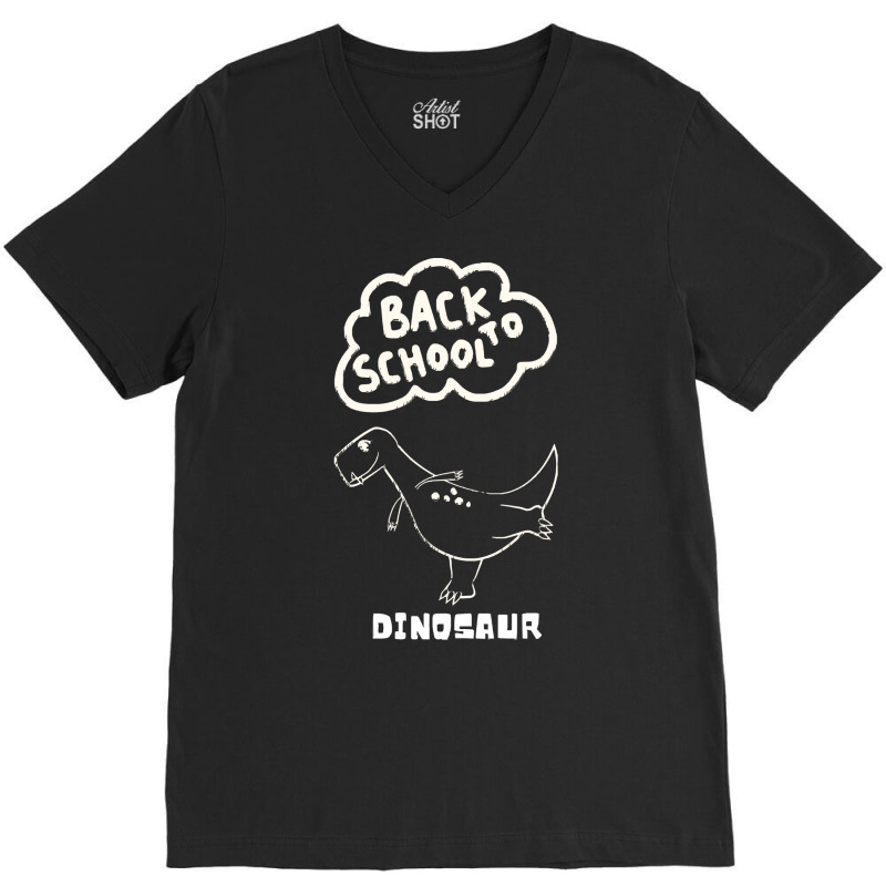 Back To School Dinosaur T Shirtback To  School Dinosaur T Shirt V-neck Tee | Artistshot