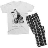 Howling Wolf Lobo Aullando Sketchy Gift Dogs & Nature Lovers T Shirt Men's T-shirt Pajama Set | Artistshot