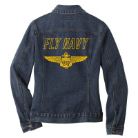 Fly Navy Ladies Denim Jacket | Artistshot