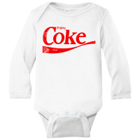 Vintage Coke Drinking Long Sleeve Baby Bodysuit | Artistshot