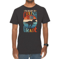 Back To School T Shirti'm Ready To Crush 6th Grade Back To School Dino Vintage T-shirt | Artistshot