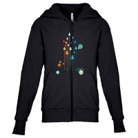 Rocket Race Youth Zipper Hoodie | Artistshot