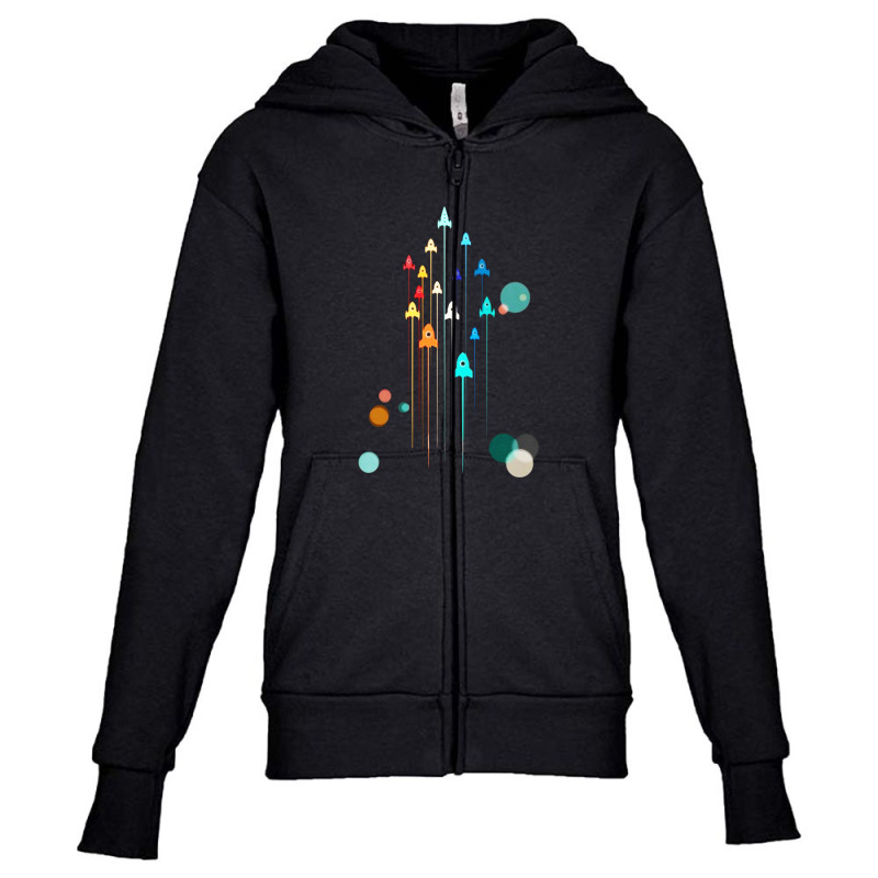 Rocket Race Youth Zipper Hoodie by feniavey | Artistshot