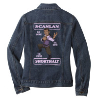 The Legend Of Vox Machina Scanlan Shorthalt Premium T Shirt Ladies Denim Jacket | Artistshot