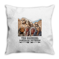 The Original Founding Fathers Native American T Shirt Throw Pillow | Artistshot