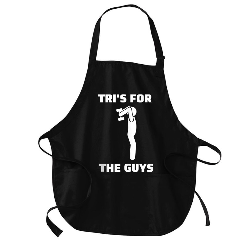 Tri's For The Guys Overhead Tricep Extension Gym Saying Tank Top Medium-Length Apron by FavorRoh | Artistshot