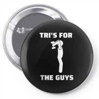 Tri's For The Guys Overhead Tricep Extension Gym Saying Tank Top Pin-back Button | Artistshot