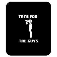 Tri's For The Guys Overhead Tricep Extension Gym Saying Tank Top Mousepad | Artistshot