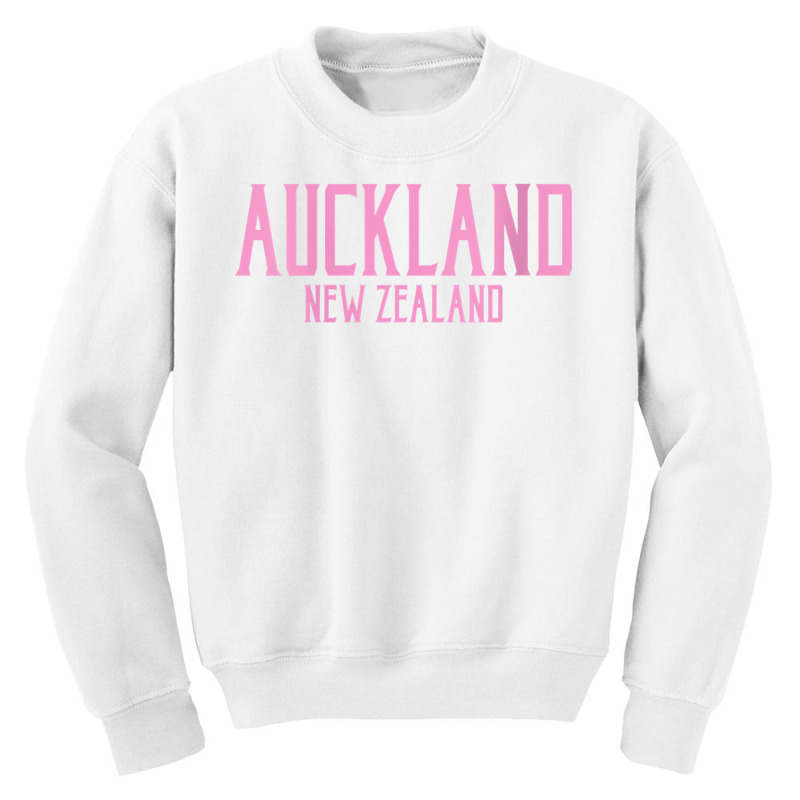 Womens Auckland New Zealand Vintage Text Pink Print V Neck T Shirt Youth Sweatshirt by CrespinoEllawyn | Artistshot