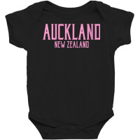 Womens Auckland New Zealand Vintage Text Pink Print V Neck T Shirt Baby Bodysuit | Artistshot