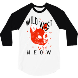 wild west meow 3/4 Sleeve Shirt | Artistshot