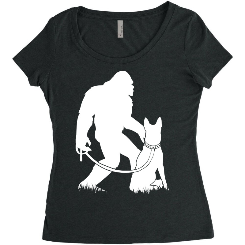 Belgian Malinois T Shirtbigfoot Walking Belgian Malinois T Shirt Women's Triblend Scoop T-shirt by marisadenesik663 | Artistshot