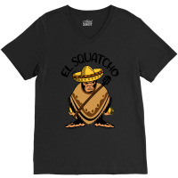 Bigfoot Cinco De Mayo T Shirtbigfoot El Squatcho T Shirt V-neck Tee | Artistshot