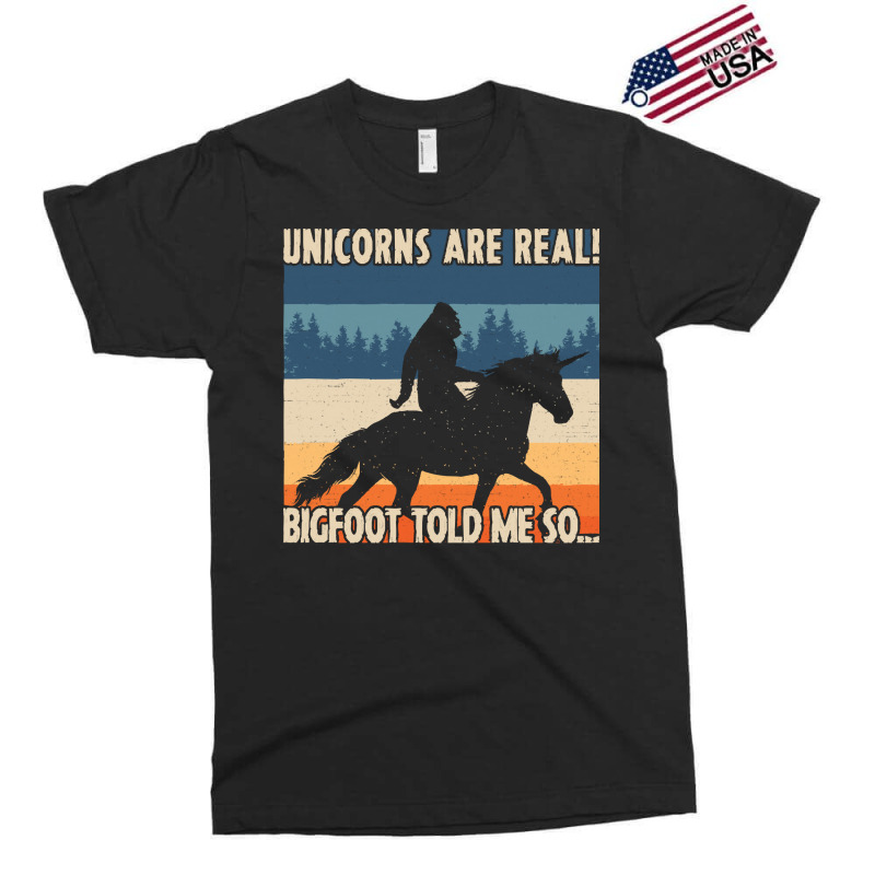 Bigfoot Gift T Shirtbigfoot Riding A Unicorn T Shirt Exclusive T-shirt | Artistshot