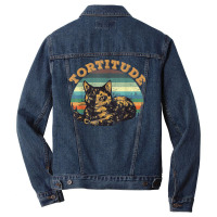 Tortitude Cat Torties Are Feisty Tortoiseshell Kitty Shirt Men Denim Jacket | Artistshot