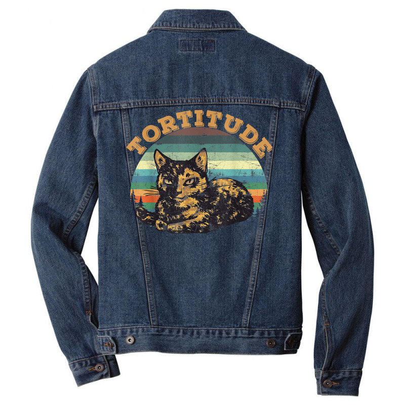 Tortitude Cat Torties Are Feisty Tortoiseshell Kitty Shirt Men Denim Jacket by sabadmscoastlw | Artistshot