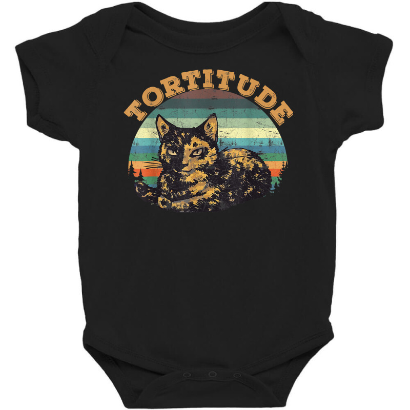 Tortitude Cat Torties Are Feisty Tortoiseshell Kitty Shirt Baby Bodysuit by sabadmscoastlw | Artistshot