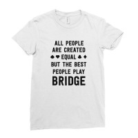 Gifts For Bridge Lover Love Bridge Shirt Funny Card Player Ladies Fitted T-shirt | Artistshot