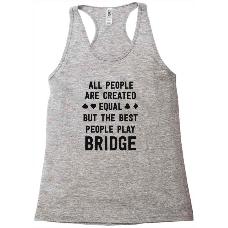 Gifts For Bridge Lover Love Bridge Shirt Funny Card Player Racerback Tank by dilan_mita | Artistshot