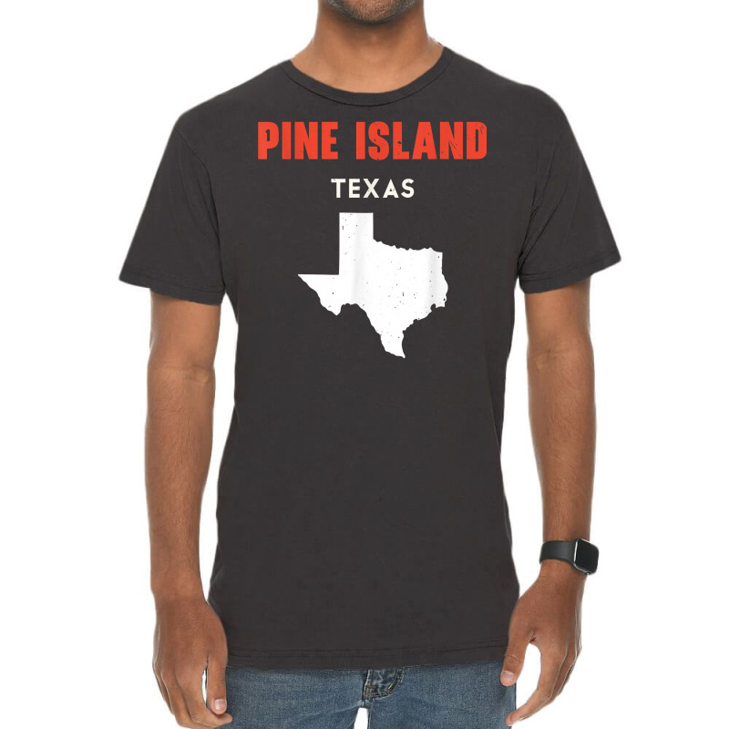 Pine Island Texas Usa State America Travel Texas T Shirt Vintage T-Shirt by bendlelobeltzoer | Artistshot