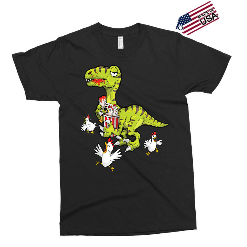 Velociraptor Dinosaurs Love Fried Chicken T Shirt Exclusive T-shirt | Artistshot