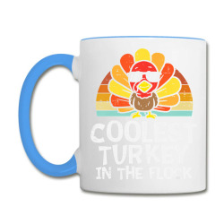Kids Coolest Tur.key In The Flock Toddler Boys Thanksgiving Kids Coffee Mug Designed By New1day03091