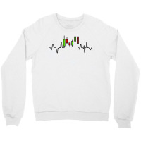 Forex Or Stock Trader Candlestick Chart Heartbeat Graph Tank Top Crewneck Sweatshirt | Artistshot