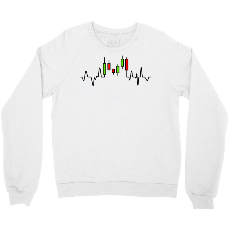 Forex Or Stock Trader Candlestick Chart Heartbeat Graph Tank Top Crewneck Sweatshirt by gehriglyssy | Artistshot