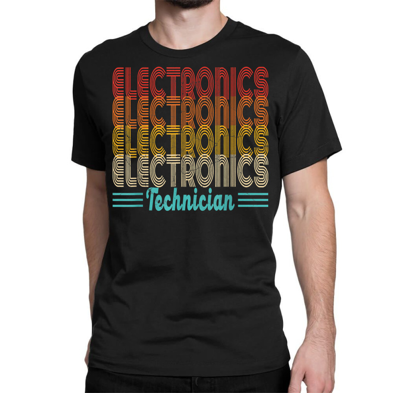 Vintage Electronics Technician Electrical Engineer Tech T Shirt Classic T-shirt by FavorRoh | Artistshot