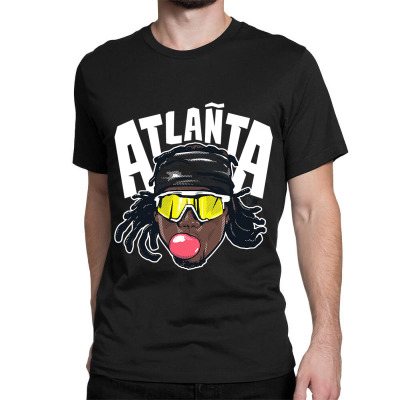 Atlanta Braves Ronald Acuna Jr. T-Shirt from Homage. | Ash | Vintage Apparel from Homage.