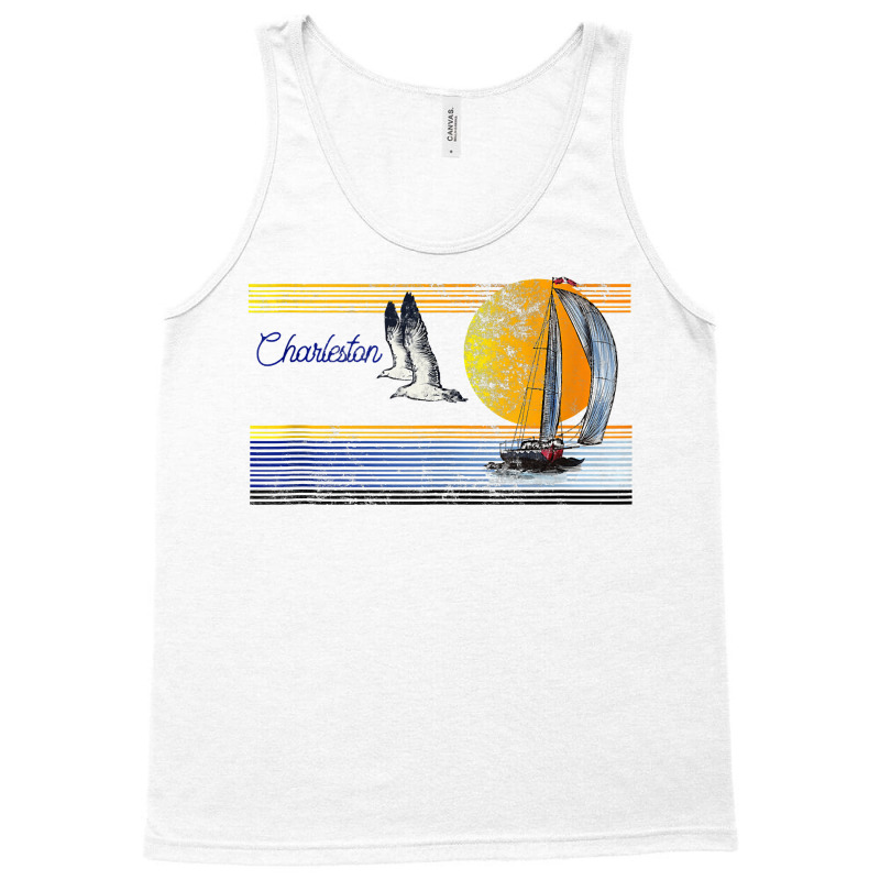 Vintage Sailing Sailboat Sail   Charleston South Carolina Tank Top Tank Top | Artistshot