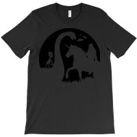 Bigfoot Riding Unicorn T Shirtbigfoot Riding Unicorn With Alien Loch N T-shirt | Artistshot