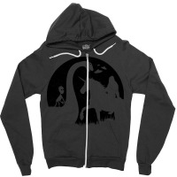 Bigfoot Riding Unicorn T Shirtbigfoot Riding Unicorn With Alien Loch N Zipper Hoodie | Artistshot